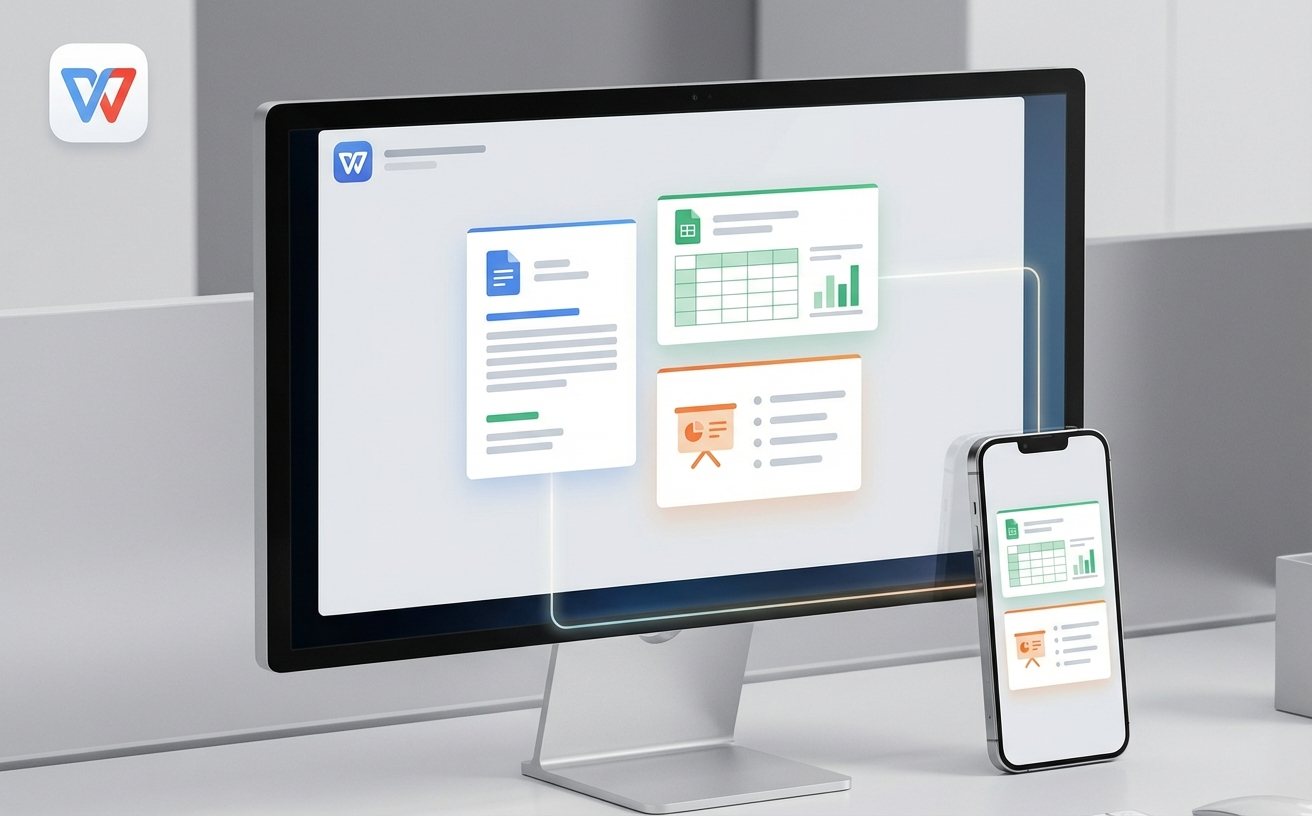WPS跨平台同步与智能办公服务展示