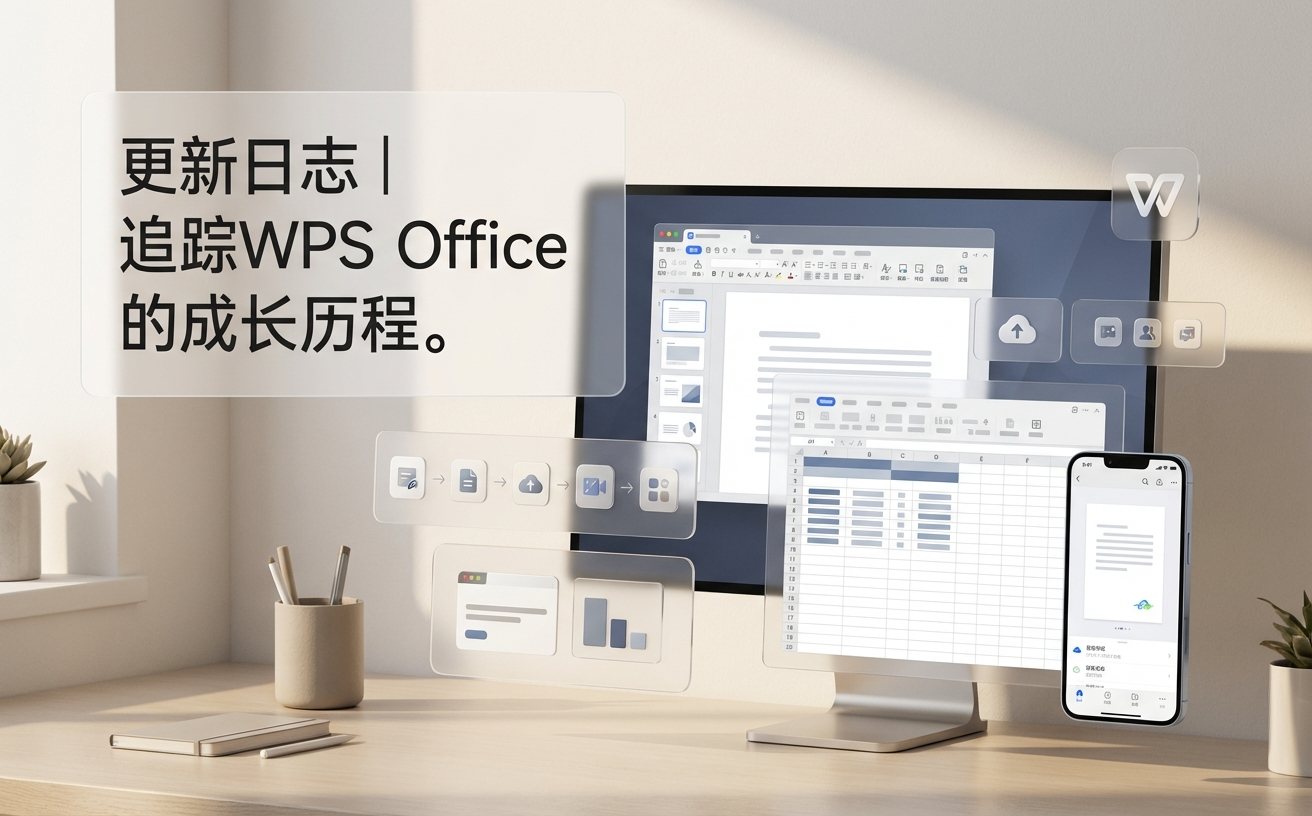 WPS版本更新记录视觉呈现